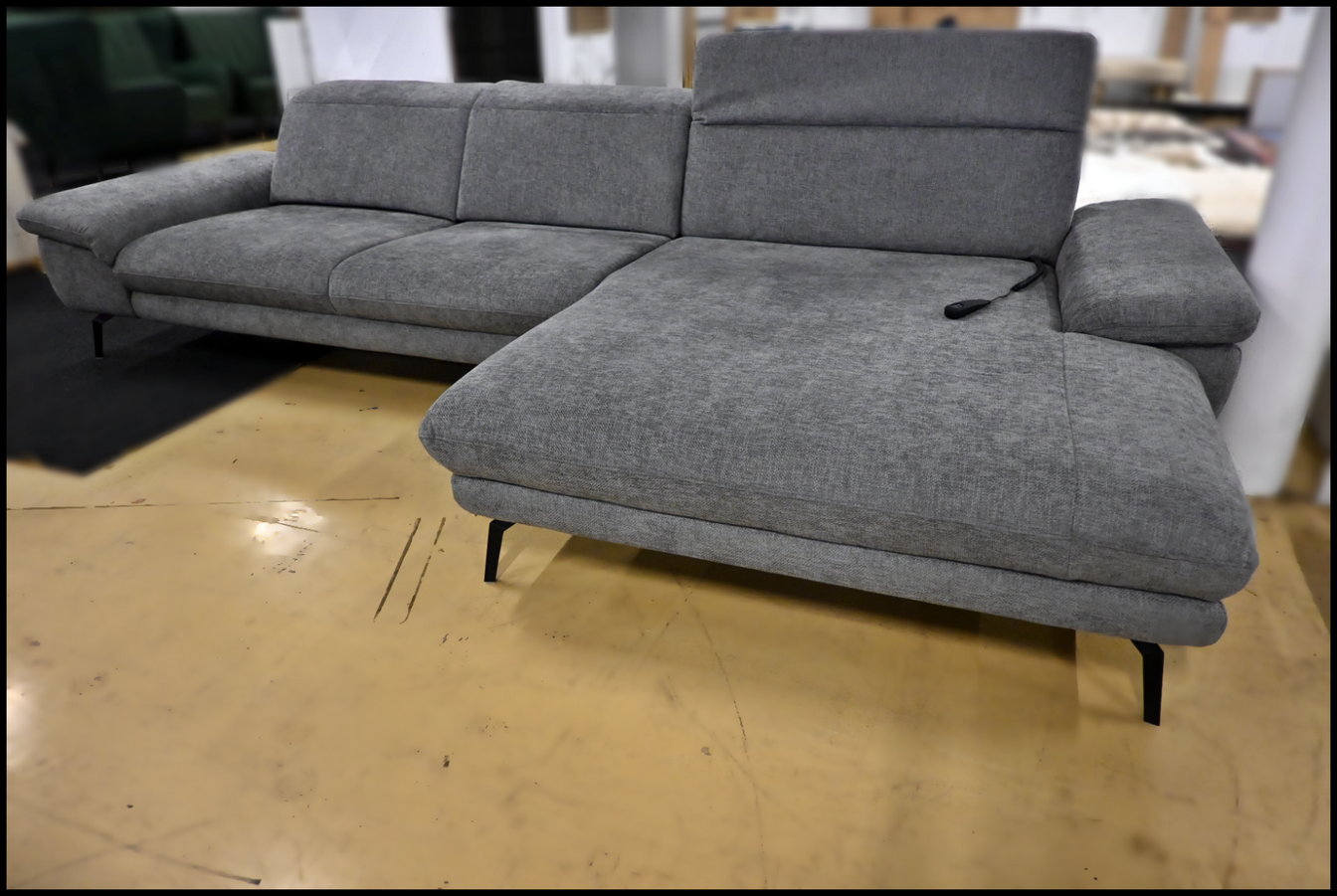 Eckgarnitur Megapol MP-IN22025 Webstoff grey – mit Verstellfunktionen – Bild 3