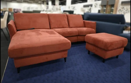 Eckgarnitur HUKLA LS840821 Rubin – Solea Sofa mit Relaxfunktion & motorischer Canape