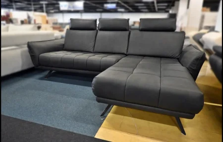 Eckgarnitur Megapol Anthrazit – Galero Sofa