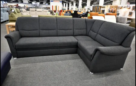 Eckgarnitur Polipol Anthrazit – Vincent Sofa mit Relaxrücken & Federkern