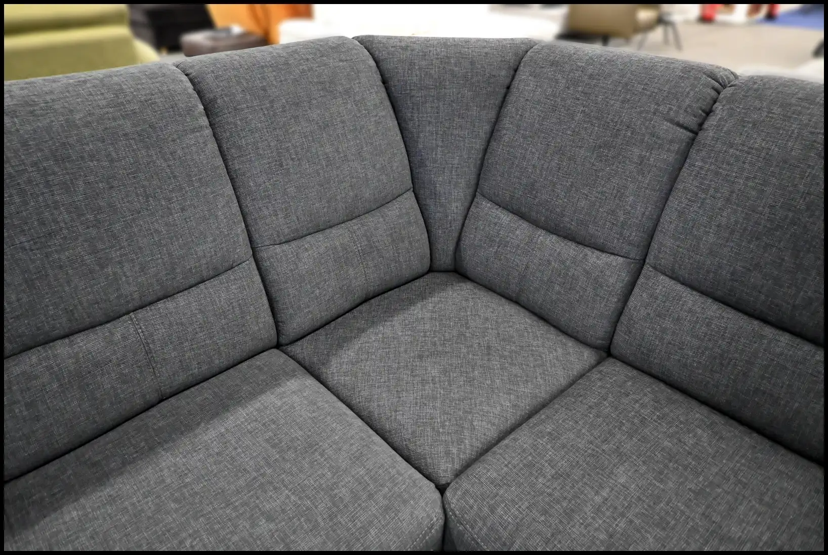 Eckgarnitur Polipol Anthrazit – Vincent Sofa mit Relaxrücken & Federkern – Bild 3