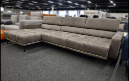 Zehdenick XL Ecksofa – Holiday stone mit Vorziehbank