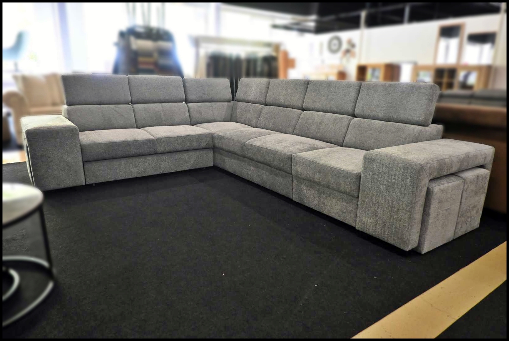 Harmony Ecksofa Silber-Grau mit Bettfunktion – Bild 8