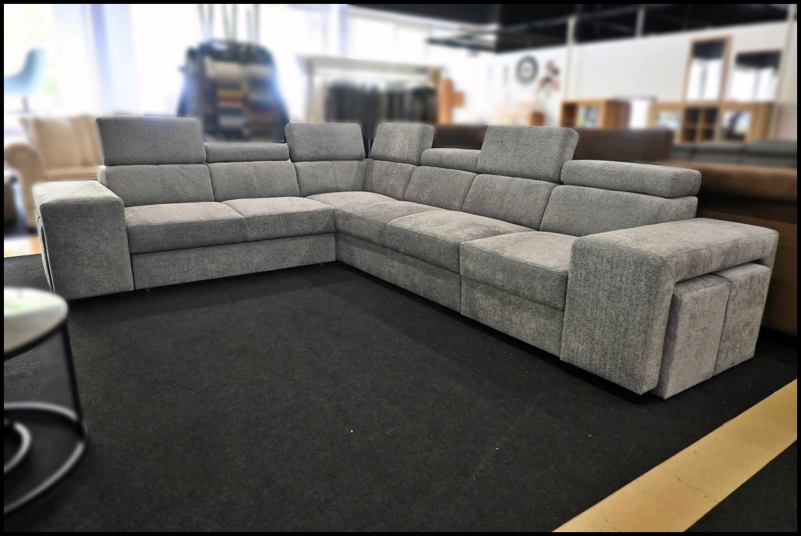 Harmony Ecksofa Silber-Grau mit Bettfunktion – Bild 7