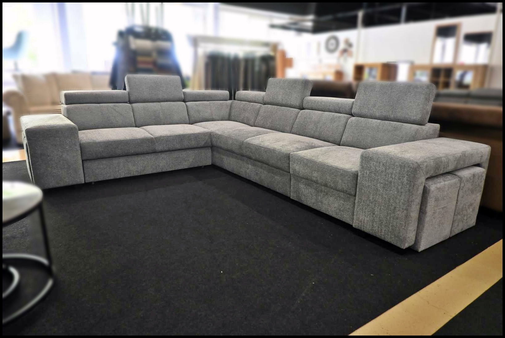 Harmony Ecksofa Silber-Grau mit Bettfunktion – Bild 6