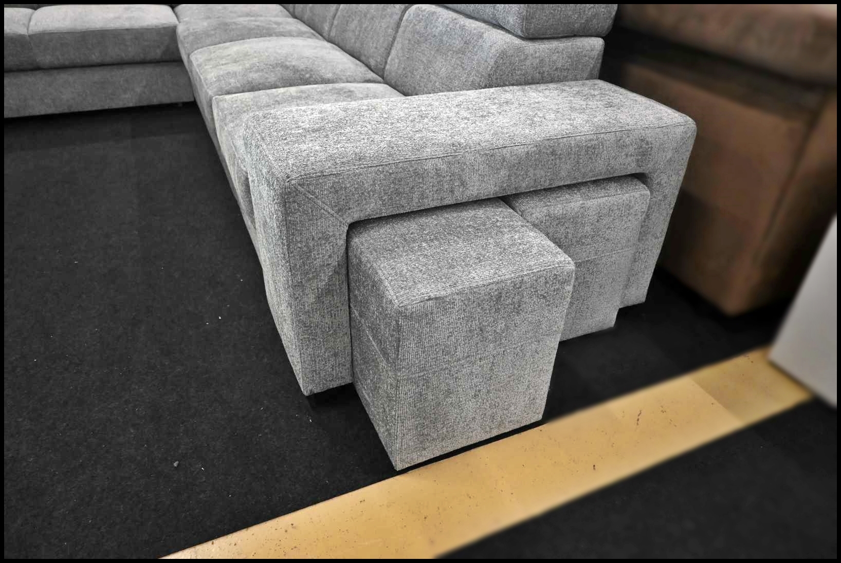 Harmony Ecksofa Silber-Grau mit Bettfunktion – Bild 3