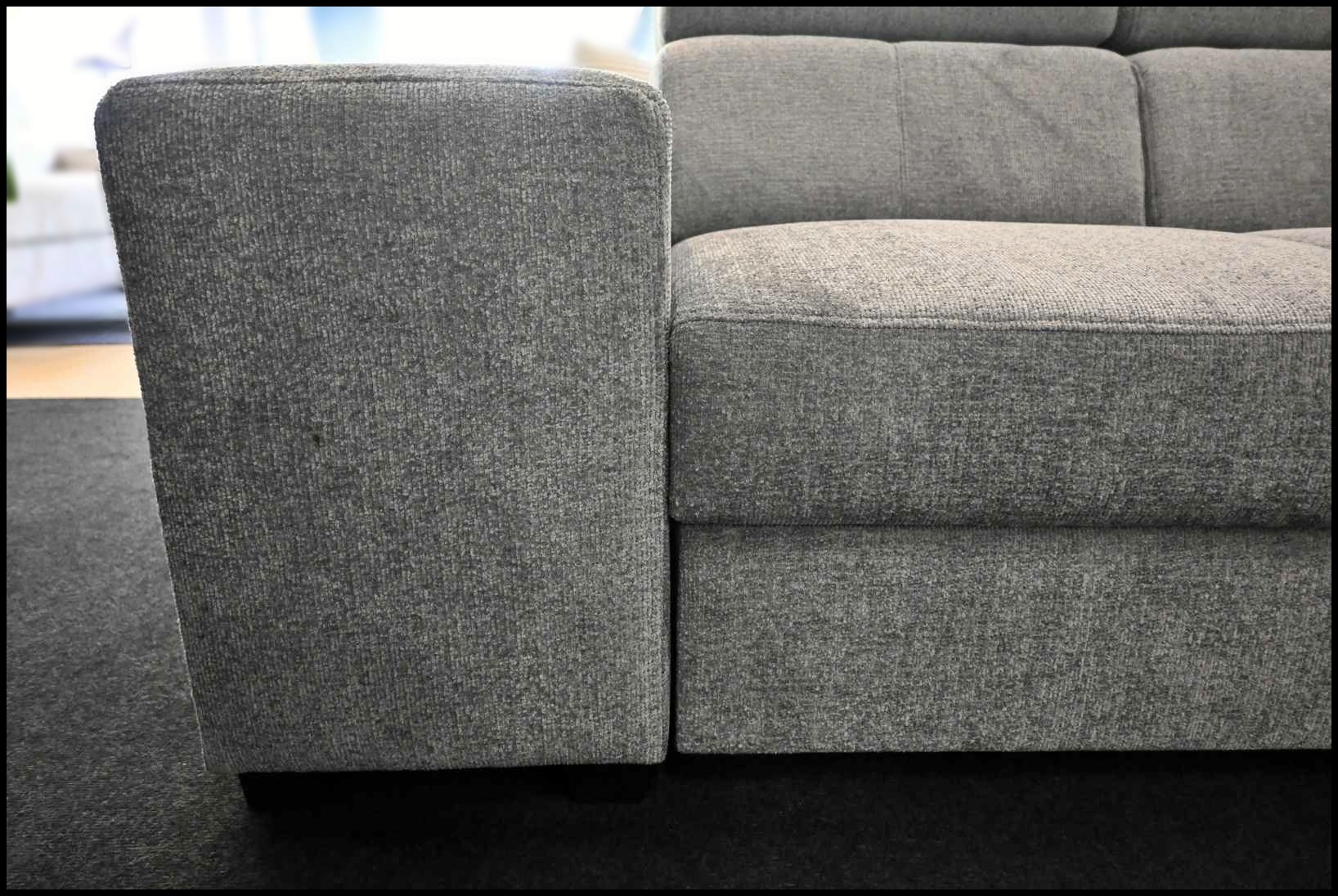 Harmony Ecksofa Silber-Grau mit Bettfunktion – Bild 2