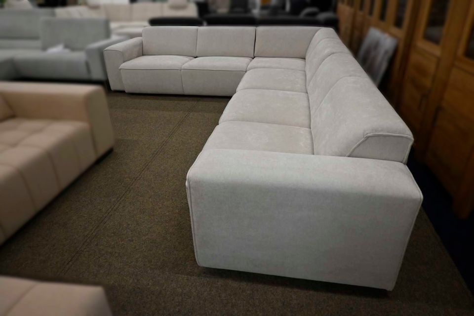 Megapol MP-IN24083 XL Ecksofa in Santos Natur frei im Raum stellbar