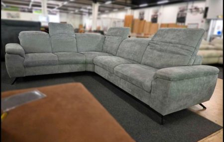 Zehdenick ZE-EM24057 XXL Wohnlandschaft in Alu mit 6-facher Kopfteilverstellung